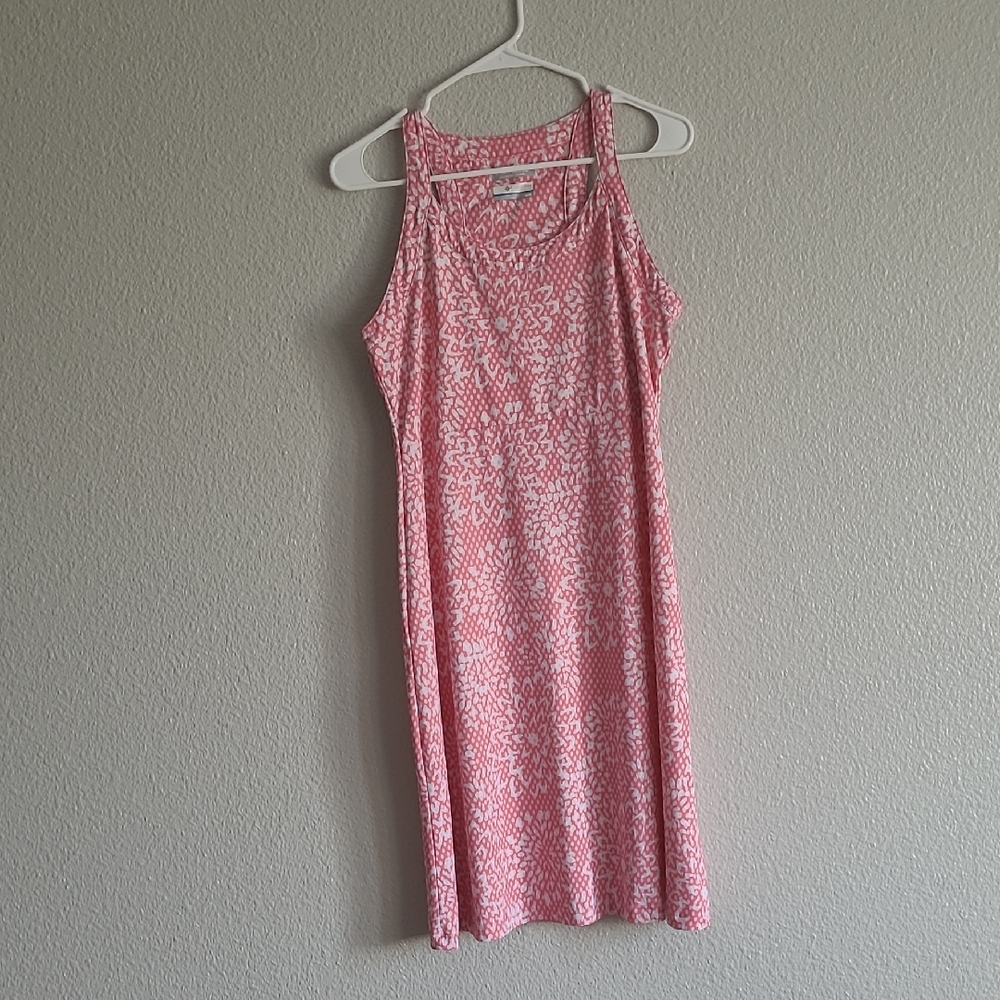 Columbia Pink and White Patterned Dress